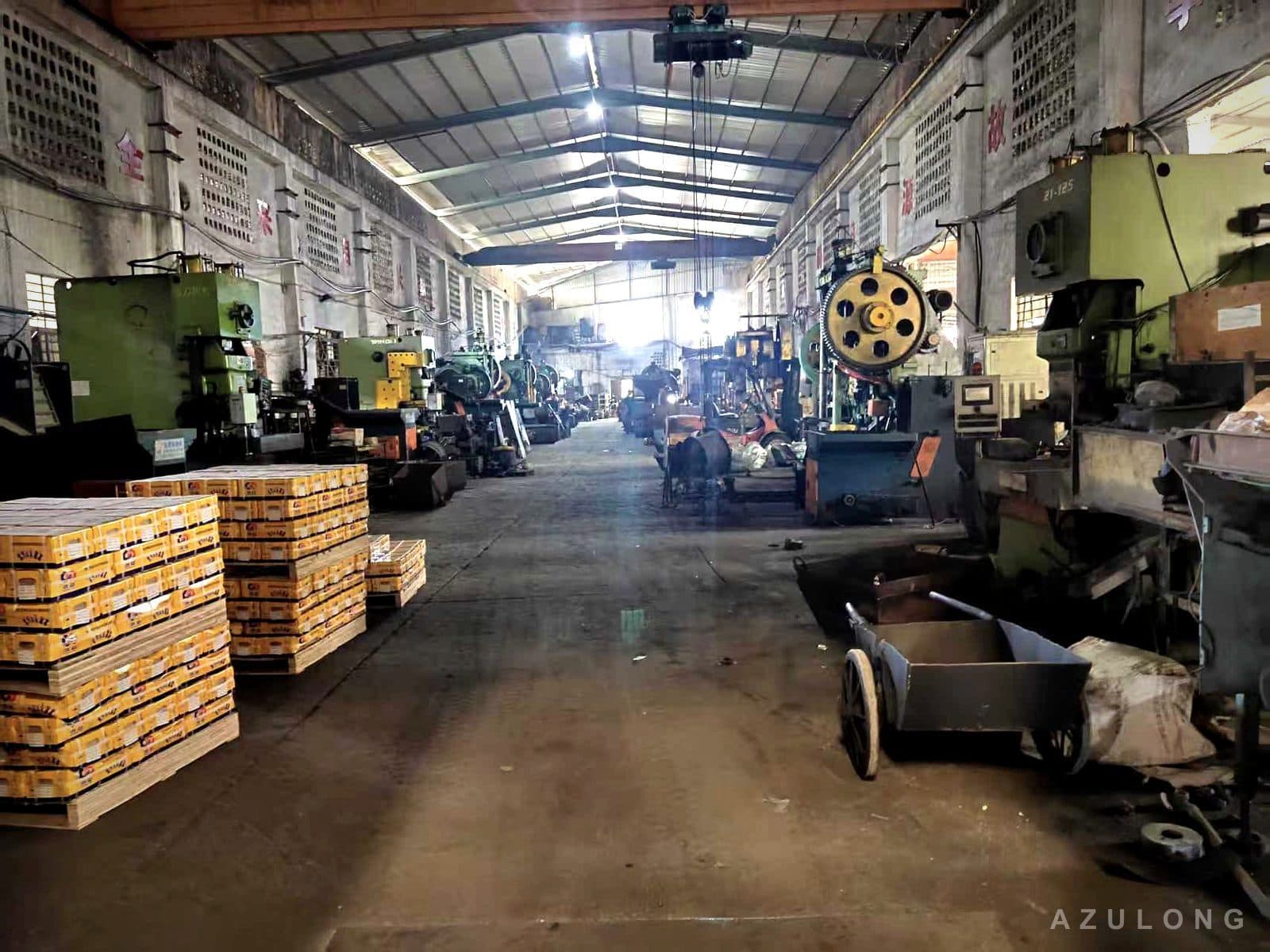AzuLong workshop floor with cold heading and stamping presses